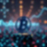 Visual representation of blockchain technology in finance