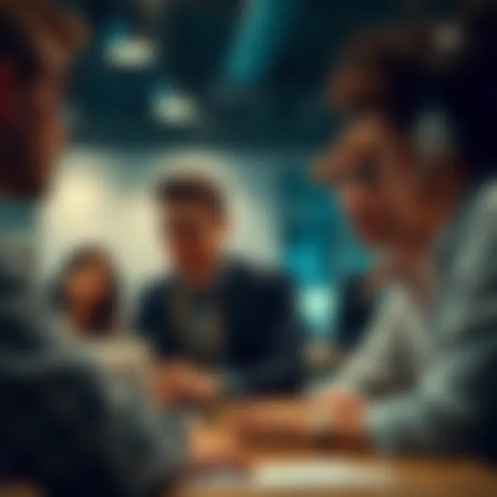 Collaborative Learning in Blockchain Education Students engaged in a collaborative learning environment