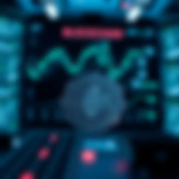 Visual representation of blockchain technology