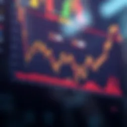 Graph showing cryptocurrency market trends