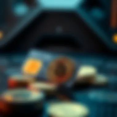 Futuristic concept of fintech innovation and crypto payments