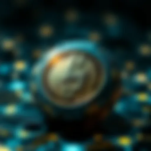 An artistic representation of Hoge Crypto's blockchain technology