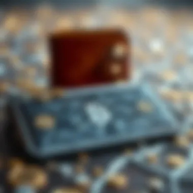 Illustration of hot and cold wallets with security features