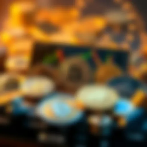 A visual representation of cryptocurrency trading platforms showcasing various coins.