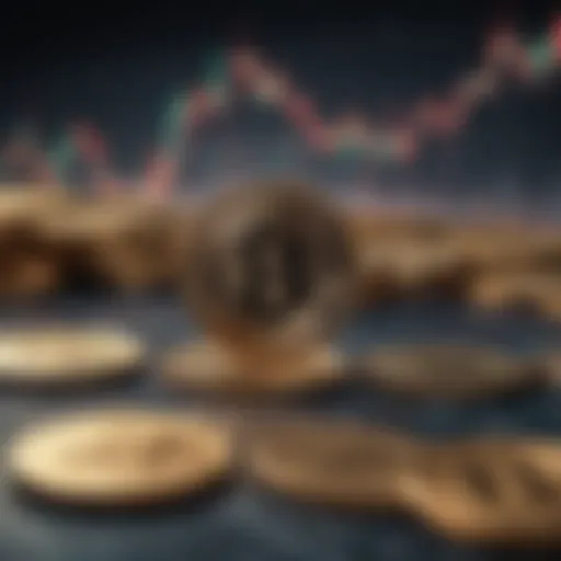 Chart illustrating cryptocurrency market volatility