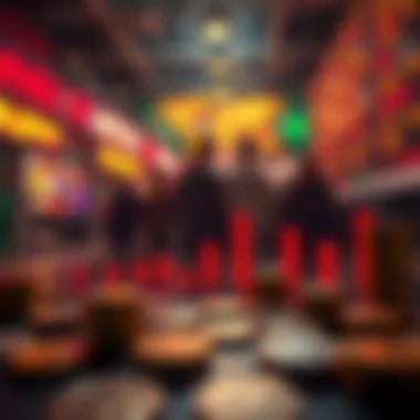 Graph showing trends in digital currency investments