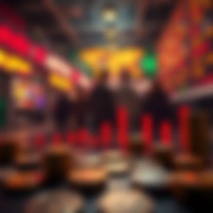 Graph showing trends in digital currency investments