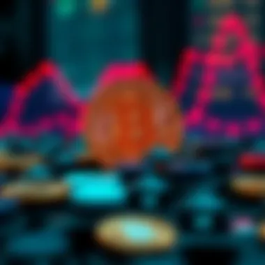 Conceptual image of risks associated with digital currencies