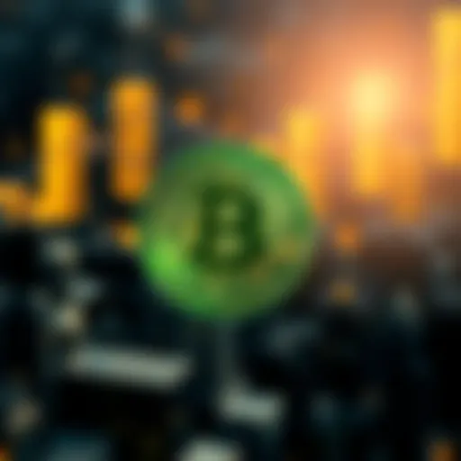 Conceptual visualization of digital currency growth