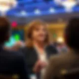 Kathy Wood presenting at a conference