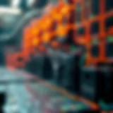 Visual representation of TRON blockchain technology