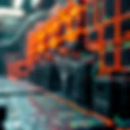 Visual representation of TRON blockchain technology