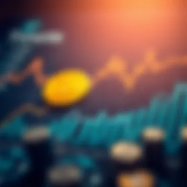 Chart showing trends in cryptocurrency investments