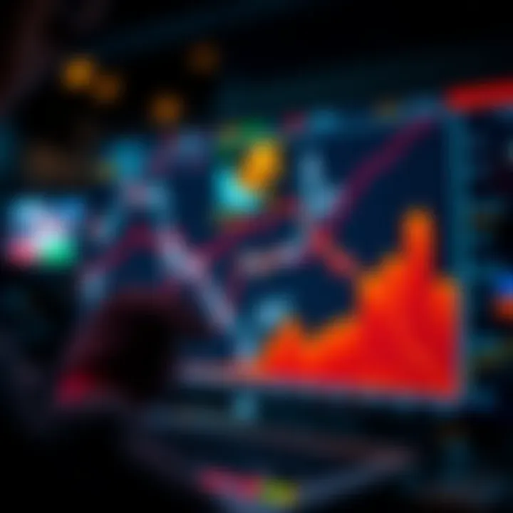 Graph depicting market dynamics influencing crypto conversions
