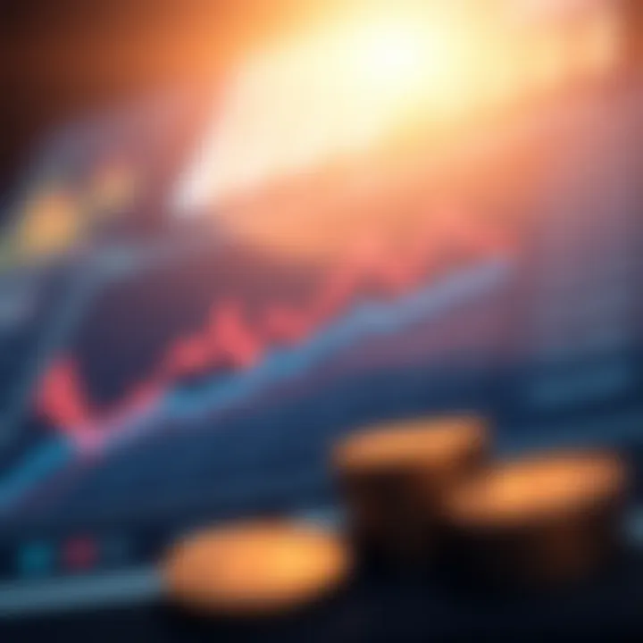 Analyzing Market Trends in Cryptocurrency A chart displaying market trends in cryptocurrency