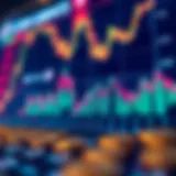 Visual representation of cryptocurrency price trends