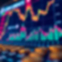 Visual representation of cryptocurrency price trends