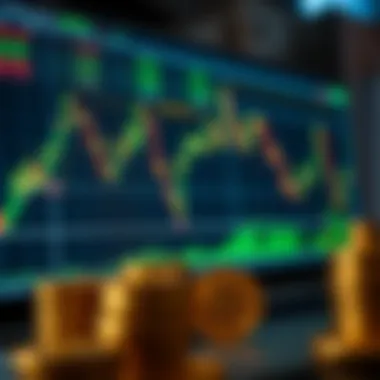 An analytical graph showing trading trends.