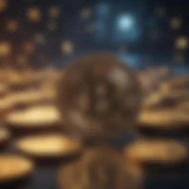 A visual representation of cryptocurrency transactions