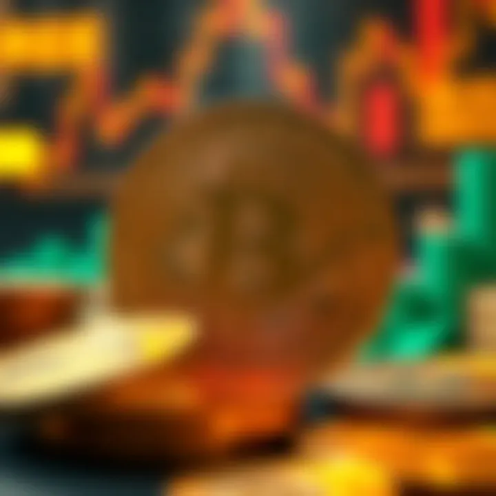 Visual representation of supply and demand dynamics in cryptocurrency