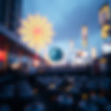 A creative representation of NFTs within the Axie Infinity ecosystem