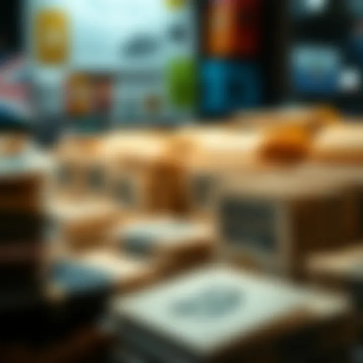 An organized display of paper wallets with security features