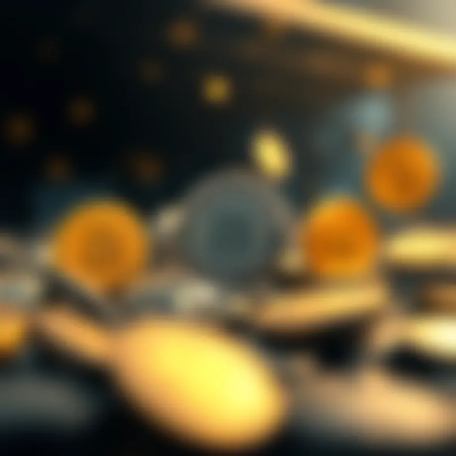 Visual representation of cryptocurrency airdrops