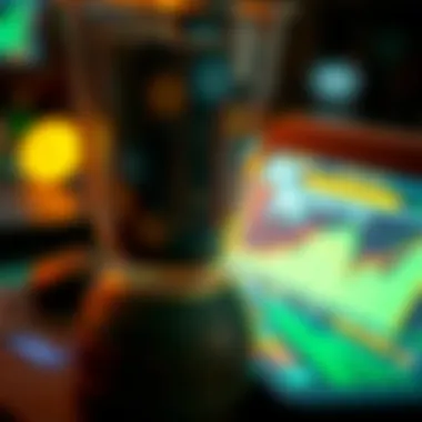 Conceptual representation of digital currency transactions