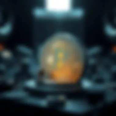 Visual representation of proof of work mechanism