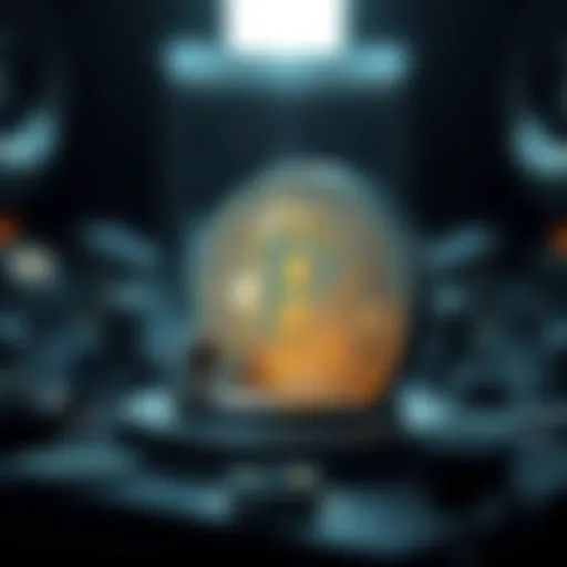 Visual representation of proof of work mechanism