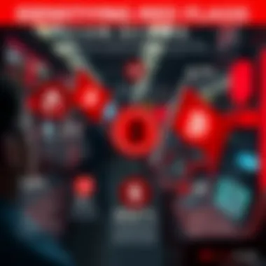 Infographic on red flags to identify scams