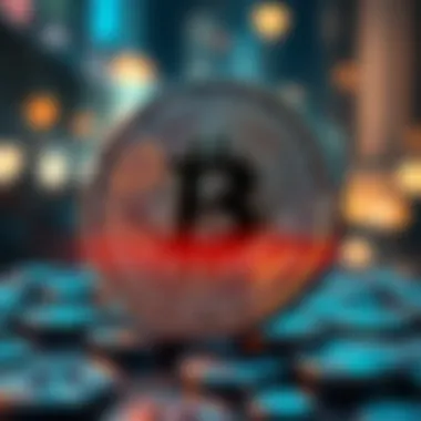 Illustration showcasing risks associated with crypto conversion