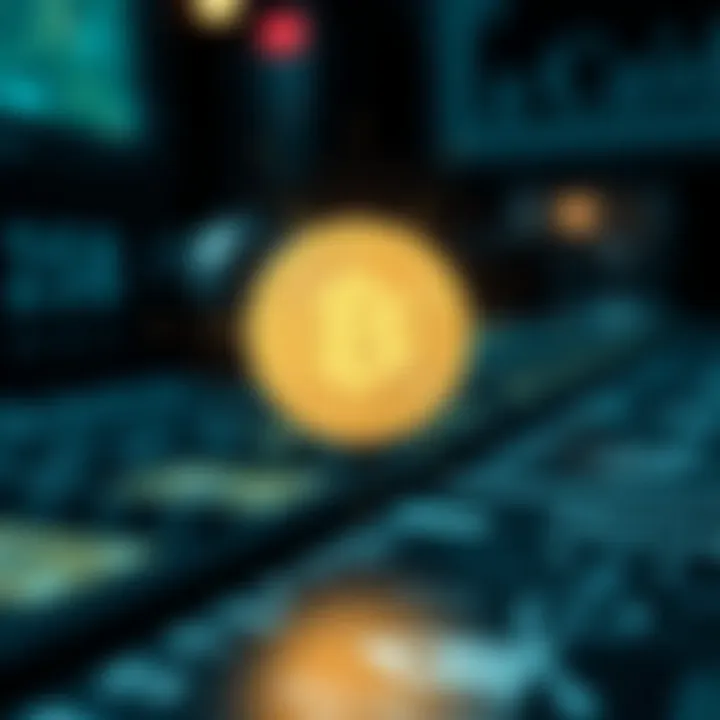 Graphic representation of security measures in cryptocurrency transactions