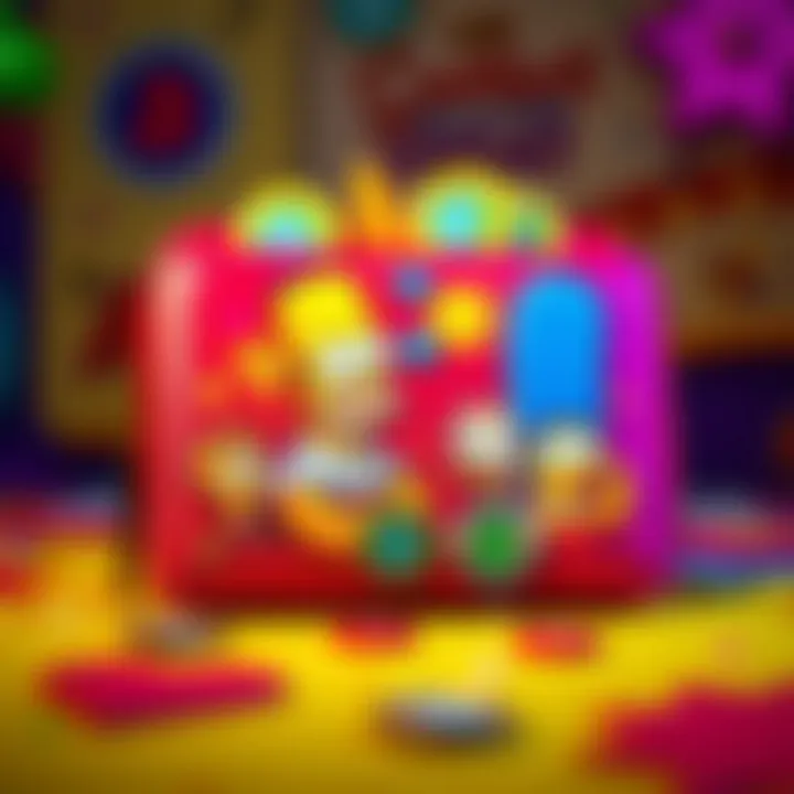 A beautifully crafted Simpsons Wallet featuring vibrant colors and iconic characters.