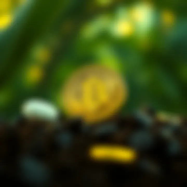 Illustration of risks and rewards in cryptocurrency investments