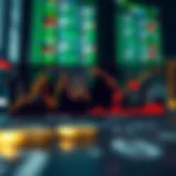 Comparative chart illustrating swing trading and scalping strategies