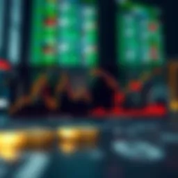 Comparative chart illustrating swing trading and scalping strategies