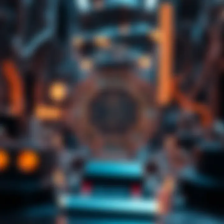 Futuristic view of technology powering creator coins