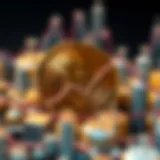 Graph illustrating market stability through tethering in cryptocurrency