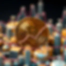 Graph illustrating market stability through tethering in cryptocurrency