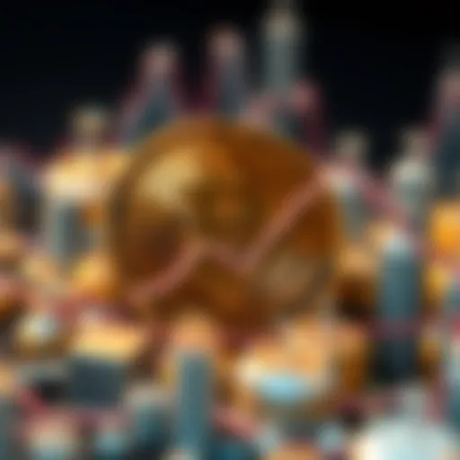 Graph illustrating market stability through tethering in cryptocurrency