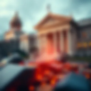 Infographic depicting traditional finance and blockchain integration