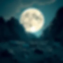 Conceptual representation of Luna and Terra in cryptocurrency