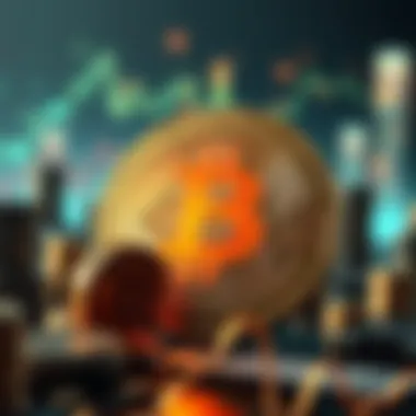 A conceptual image reflecting the economic implications of the world's largest coin, with symbols of wealth and currency dynamics.