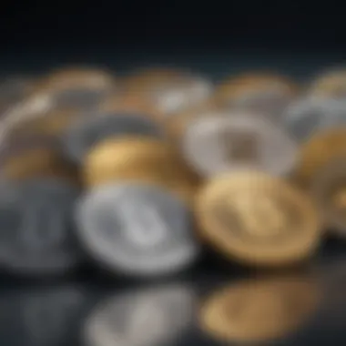 Diverse selection of digital currency tokens