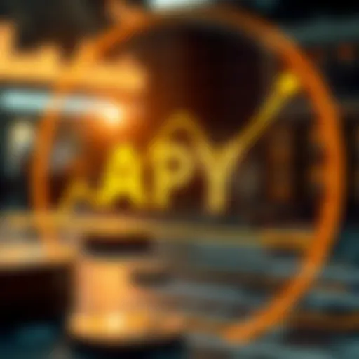 Graph illustrating the concept of APY in finance