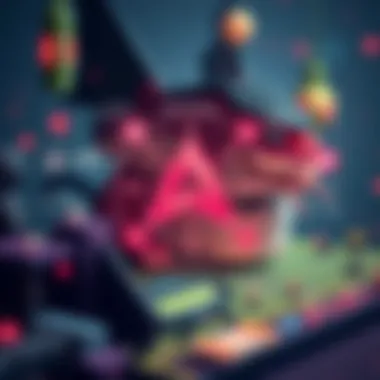 An engaging graphic explaining the mechanics of Axie Infinity gameplay