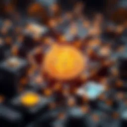 Conceptual representation of blockchain technology