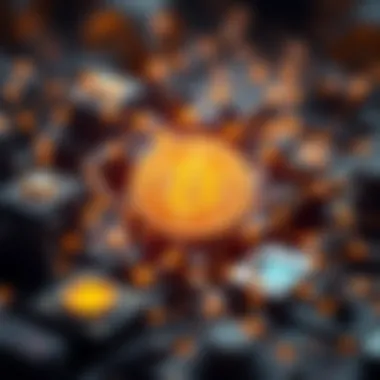 Conceptual representation of blockchain technology