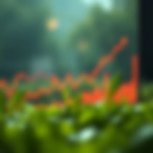 Graph showing cryptocurrency price trends in Indian Rupees